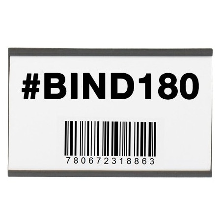 Bsc Preferred 3 x 5'' Magnetic C-Channel Cardholders, 25PK BUY00024127